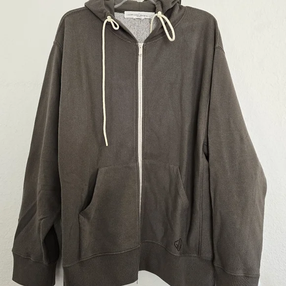 Golden Goose Venice Print Oversized Boxy Hooded Sweatshirt Size S Small Khaki - Picture 2 of 14